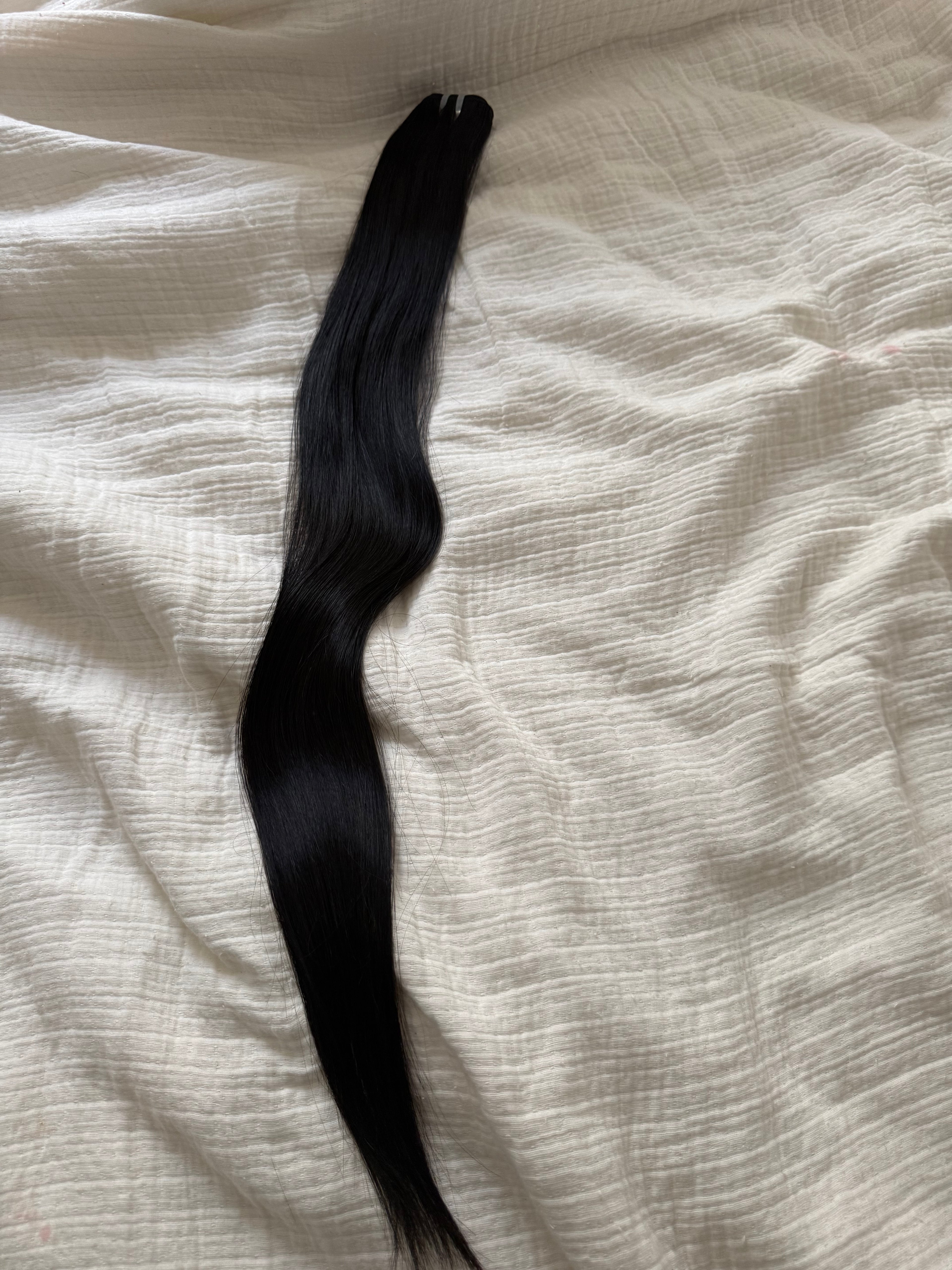 Single Silky Straight Extensions